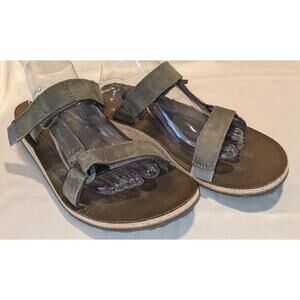 Teva Original Universal Slide Sandals Mens Size 11.5 Hook & Loop Olive / Gray